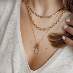 Necklace Sets | Hey Happiness Trio Layering Ketten Set Veret Gold