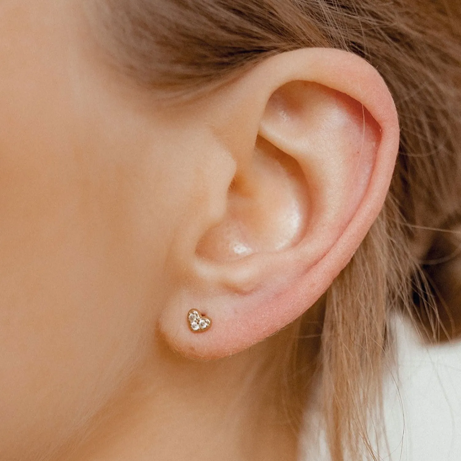 Earring Stack Sets | Hey Happiness Trio Ohrstecker Set Sterlingsilber