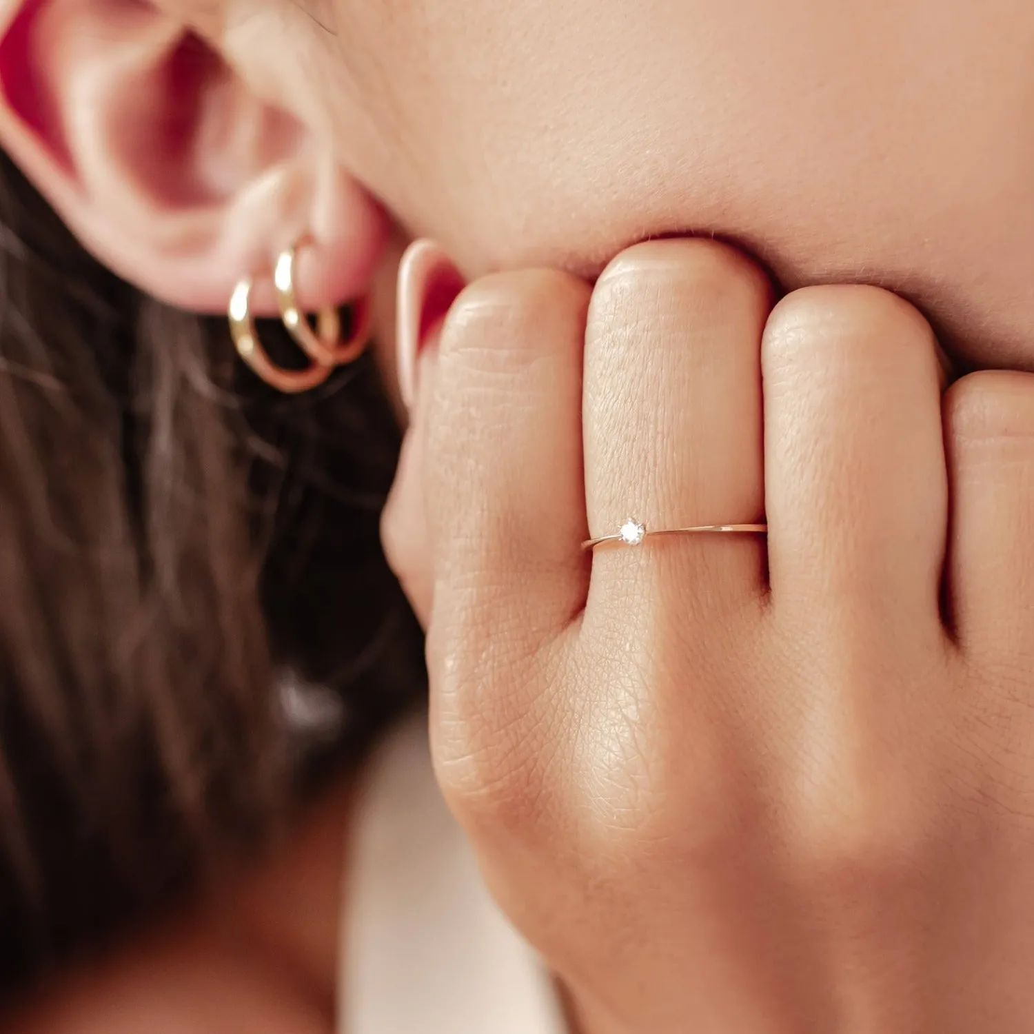Trauringe Und Eheringe | Hey Happiness Unendliches Glück Diamant Ring 14K Gold