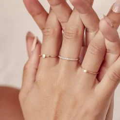 Trauringe Und Eheringe | Hey Happiness Unendliches Glück Diamant Ring 14K Gold