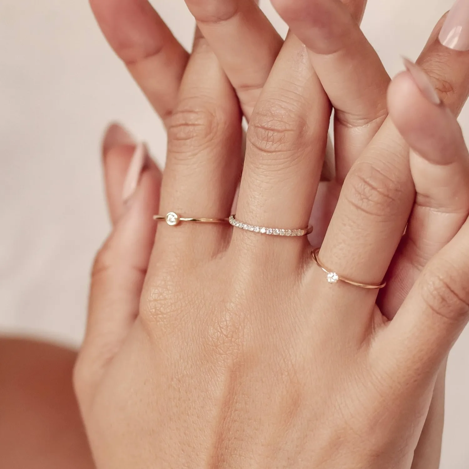 Trauringe Und Eheringe | Hey Happiness Unendliches Glück Diamant Ring 14K Gold