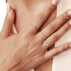 Trauringe Und Eheringe | Hey Happiness Unendliches Glück Diamant Ring 14K Gold