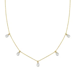 Filigrane Ketten | Hey Happiness Unersetzliche Perle Kette aus 585 Gold