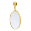 Anhänger | Hey Happiness Unique Oval Perlmutt Anhänger Gold