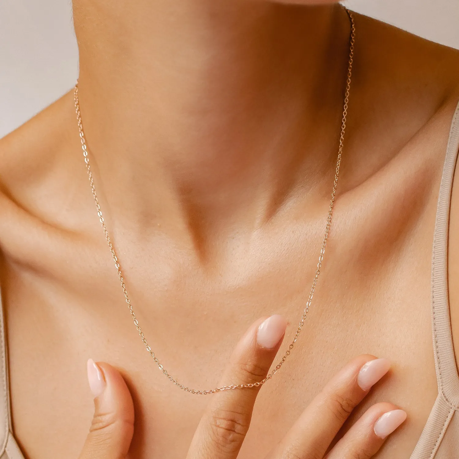Lariat Necklaces | Filigrane Ketten | Hey Happiness Unisex Damen Herren Kabelkette Gold