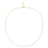 Lariat Necklaces | Filigrane Ketten | Hey Happiness Unisex Runde Schlangenkette Gold