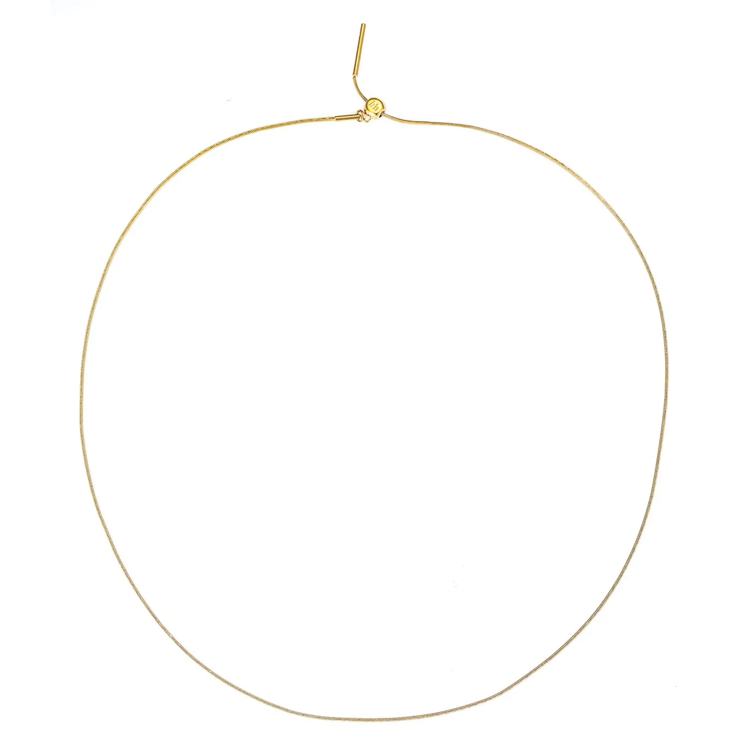 Lariat Necklaces | Filigrane Ketten | Hey Happiness Unisex Runde Schlangenkette Gold