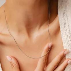 Lariat Necklaces | Filigrane Ketten | Hey Happiness Unisex Runde Schlangenkette Gold