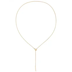 Lariat Necklaces | Filigrane Ketten | Hey Happiness Unisex Runde Schlangenkette Gold