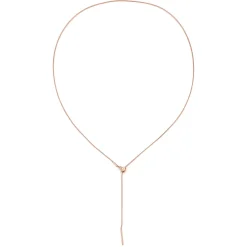 Lariat Necklaces | Filigrane Ketten | Hey Happiness Unisex Runde Schlangenkette Gold