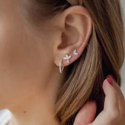 Creolen | Hey Happiness Verdrehte Creolen Sterlingsilber Silver