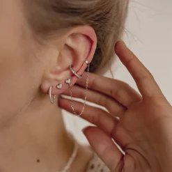 Creolen | Hey Happiness Verdrehte Creolen Sterlingsilber Silver