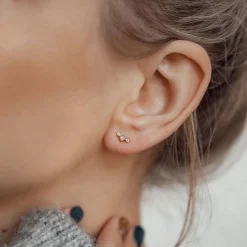Ohrstecker | Hey Happiness Vereinigung Ohrstecker 9 Karat Gold