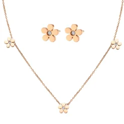 Necklace Sets | Filigrane Ketten | Hey Happiness Vergissmeinnicht Charm Kette in Roségold Rose Gold