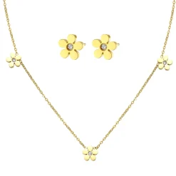 Necklace Sets | Filigrane Ketten | Hey Happiness Vergissmeinnicht Charm Kette in Gold