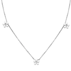 Necklace Sets | Filigrane Ketten | Hey Happiness Vergissmeinnicht Charm Kette in Silber Silver