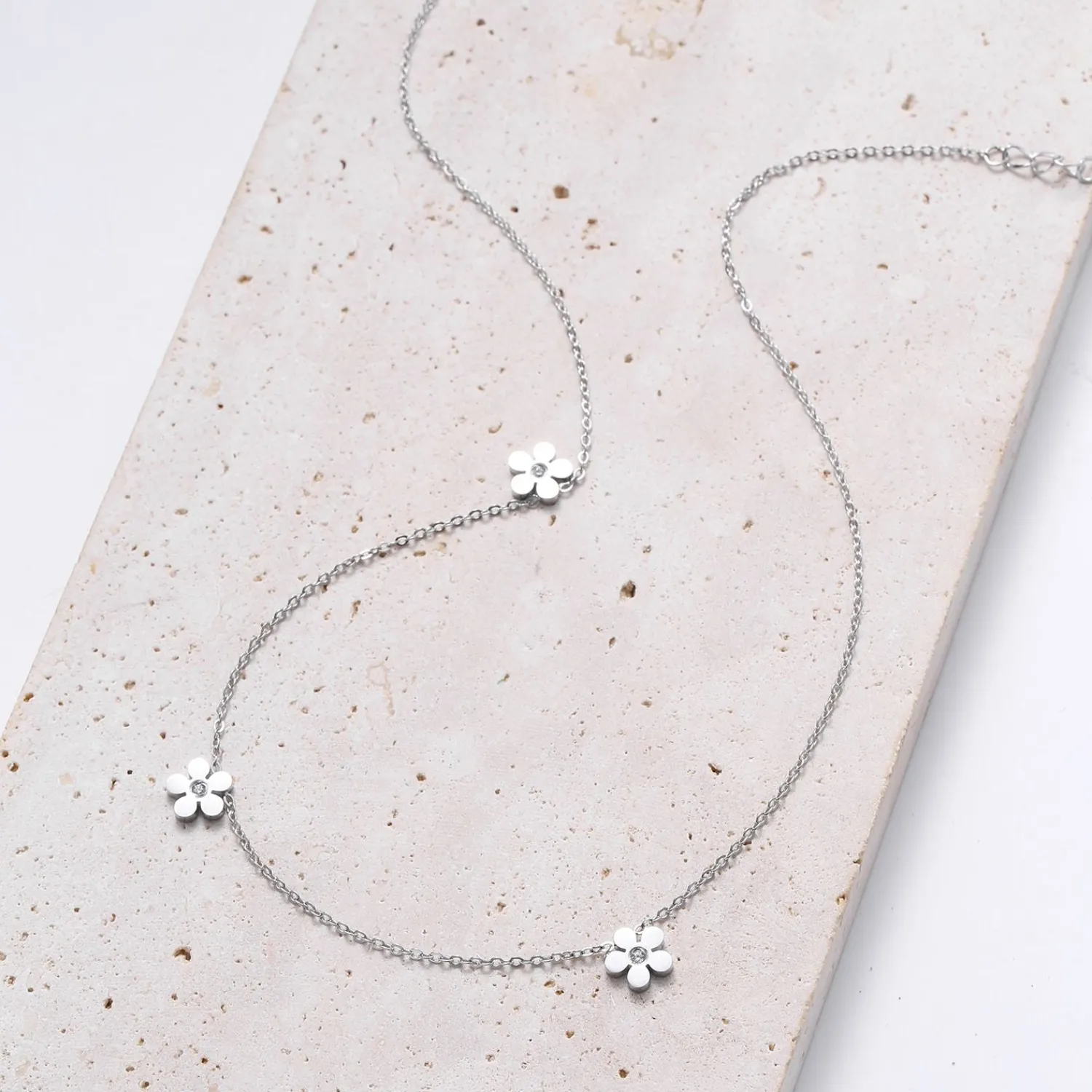 Necklace Sets | Filigrane Ketten | Hey Happiness Vergissmeinnicht Charm Kette in Silber Silver