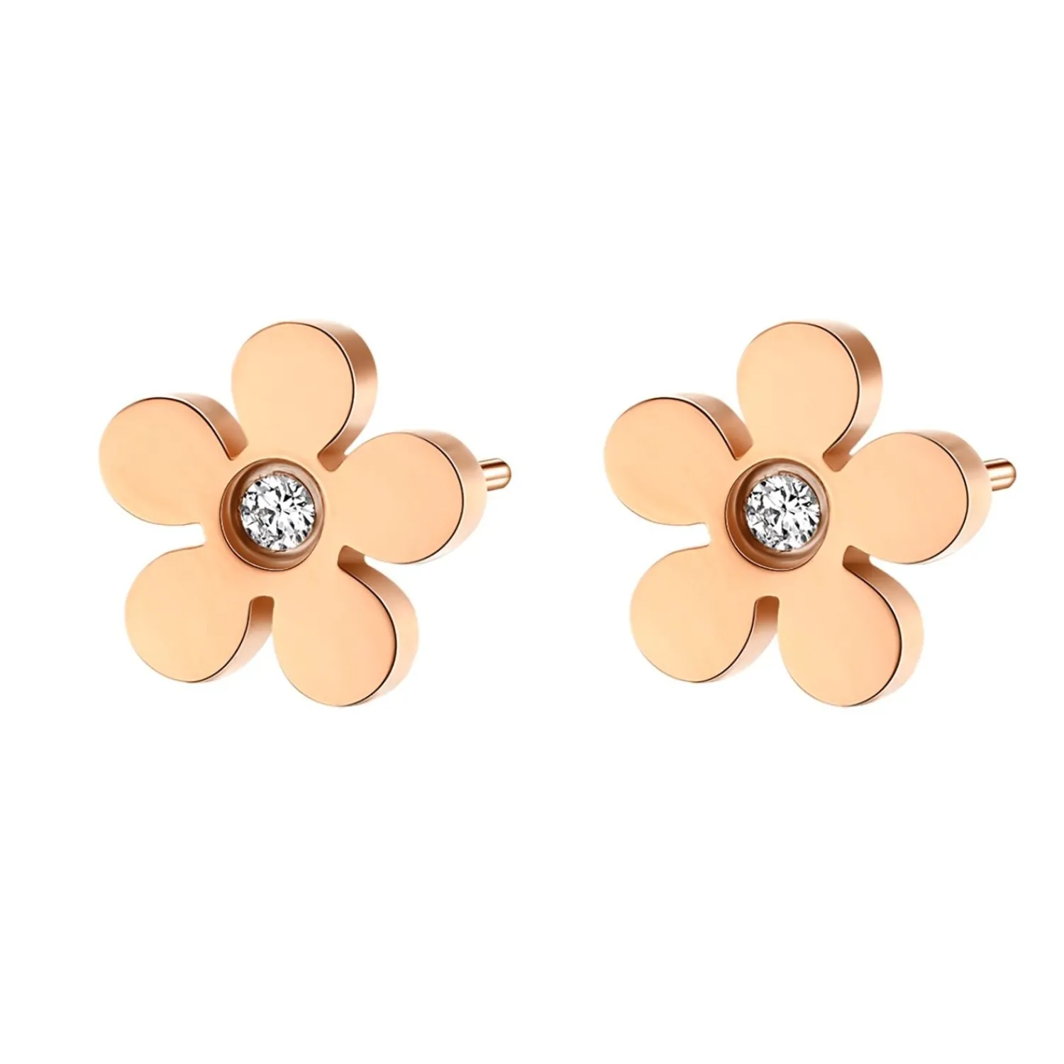 Ohrstecker | Hey Happiness Vergissmeinnicht Ohrstecker in Rosegold Rose Gold