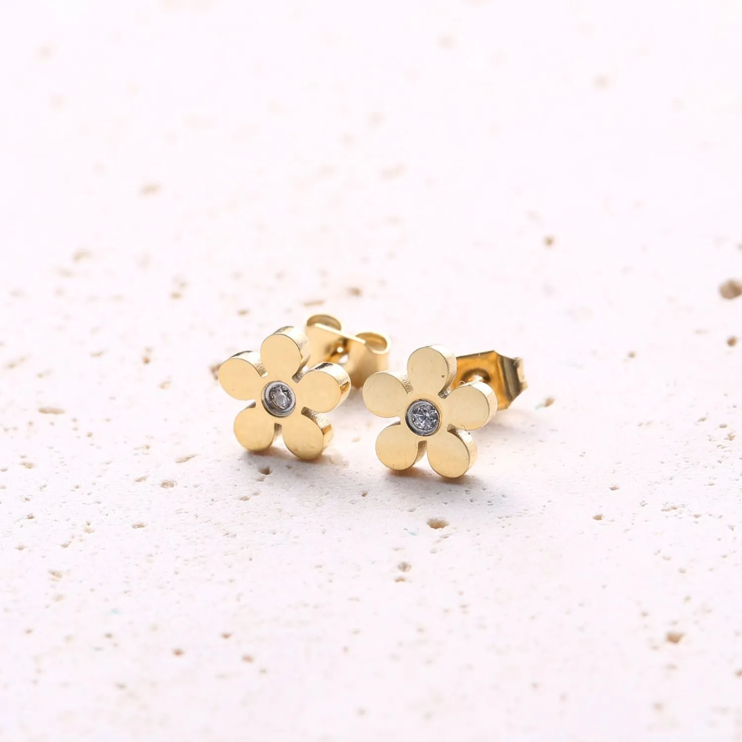Ohrstecker | Hey Happiness Vergissmeinnicht Ohrstecker in Gold