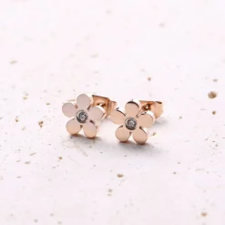 Ohrstecker | Hey Happiness Vergissmeinnicht Ohrstecker in Rosegold Rose Gold