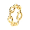 Auffällige Ringe | Hey Happiness Vereter Gliederring Oval Chain Design Gold
