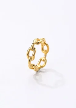 Auffällige Ringe | Hey Happiness Vereter Gliederring Oval Chain Design Gold