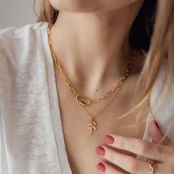 Auffällige Ringe | Hey Happiness Vereter Gliederring Oval Chain Design Gold