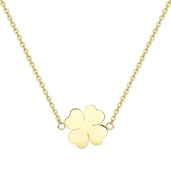 Filigrane Ketten | Hey Happiness Vierblättrige Kleeblatt Kette Gold