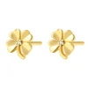 Ohrstecker | Hey Happiness Vierblättrige Kleeblatt Ohrstecker aus Sterlingsilber
