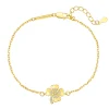Charm Armbänder | Hey Happiness Vierblättriges-Kleeblatt-Armband aus Sterlingsilber