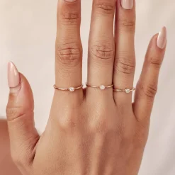 Trauringe Und Eheringe | Hey Happiness Vollendung Diamant Ring 14K Gold