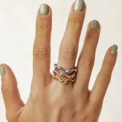 Auffällige Ringe | Hey Happiness Whirl Ring aus Edelstahl