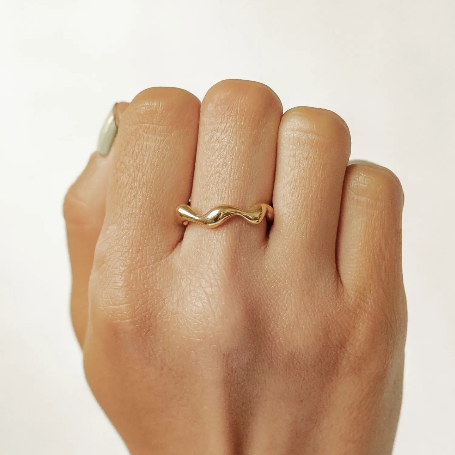 Auffällige Ringe | Hey Happiness Whirl Ring aus Edelstahl