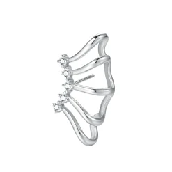 Ohrstecker | Hey Happiness Wickelflügel Ohrring aus Sterlingsilber Silver