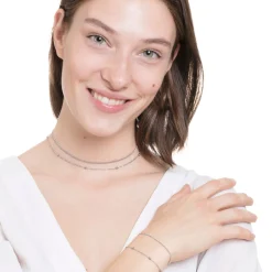 Choker Ketten | Filigrane Ketten | Hey Happiness Zarte Choker Ketten Set in Silberfarbe Silver