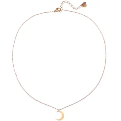Filigrane Ketten | Hey Happiness Zarte Halbmond Kette in Rosegold Rose Gold