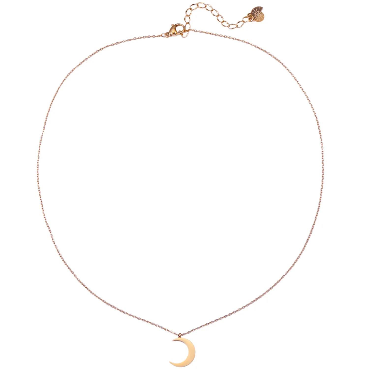 Filigrane Ketten | Hey Happiness Zarte Halbmond Kette in Rosegold Rose Gold