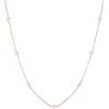 Filigrane Ketten | Hey Happiness Zarte Kette mit Rhombus Anhängern in Rosegold Rose Gold