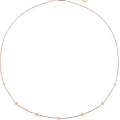 Filigrane Ketten | Hey Happiness Zarte Kette mit Rhombus Anhängern in Rosegold Rose Gold