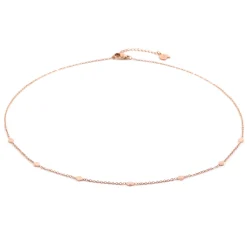 Filigrane Ketten | Hey Happiness Zarte Kette mit Rhombus Anhängern in Rosegold Rose Gold