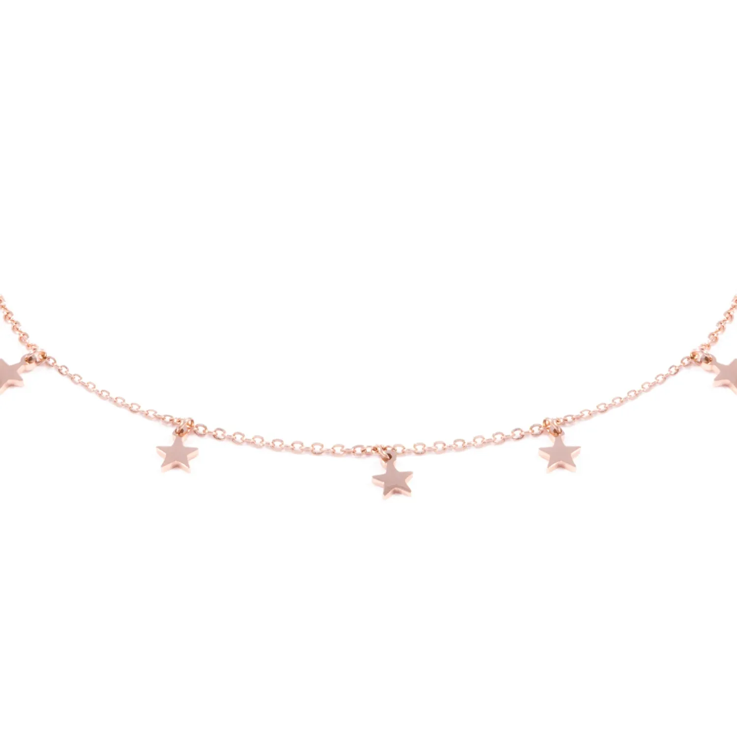 Choker Ketten | Filigrane Ketten | Hey Happiness Zarte Kette Sterne in Rosegold Rose Gold