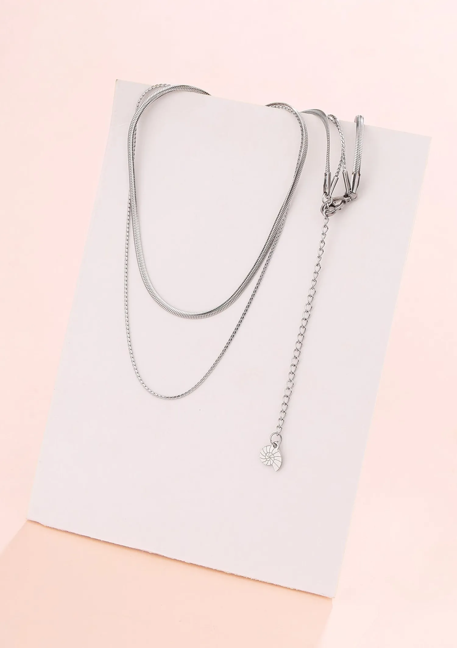 Filigrane Ketten | Hey Happiness Zarte Mehrreihige Schlangenkette Silber Silver