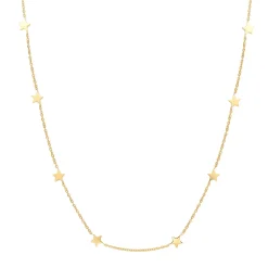 Filigrane Ketten | Hey Happiness Zarte Stern Kette in farbe Gold