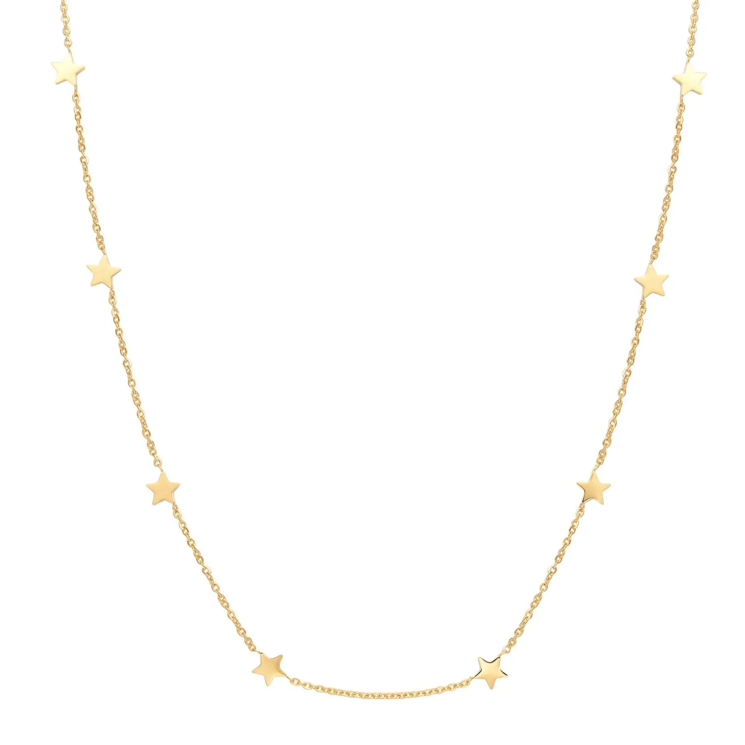 Filigrane Ketten | Hey Happiness Zarte Stern Kette in farbe Gold