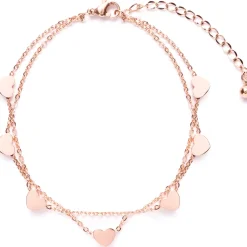 Charm Armbänder | Hey Happiness Zartes Armband Liebe in Rosegold Rose Gold