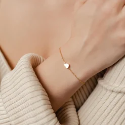 Charm Armbänder | Hey Happiness Zartes Herz Armband