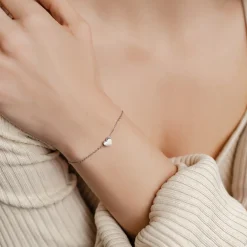 Charm Armbänder | Hey Happiness Zartes Herz Armband