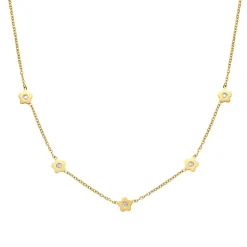 Necklace Sets | Filigrane Ketten | Hey Happiness Zierliche Blume Charm Kette in Gold