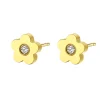Ohrstecker | Hey Happiness Zierliche Blume Ohrstecker in Gold