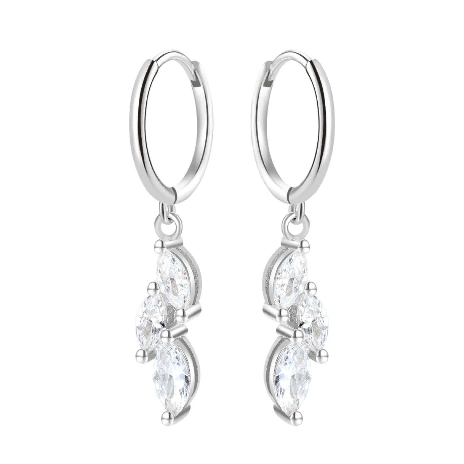 Huggie Ohrringe | Hey Happiness Zirkonia Huggie Ohrringe Sterlingsilber